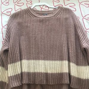 Dusty rose knit sweater